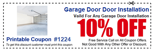 Garage Door Repair Service Coupon